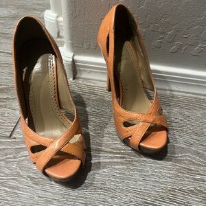 Bakers heels.  Coral